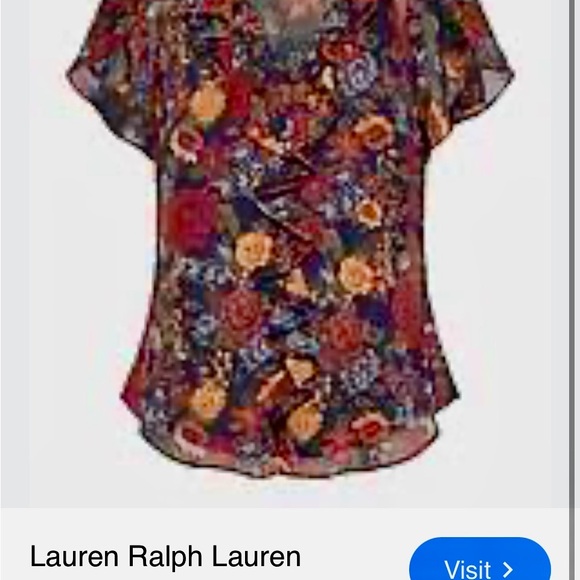 New Ralph Lauren Multicolor Floral Blouse size S - Picture 15 of 15